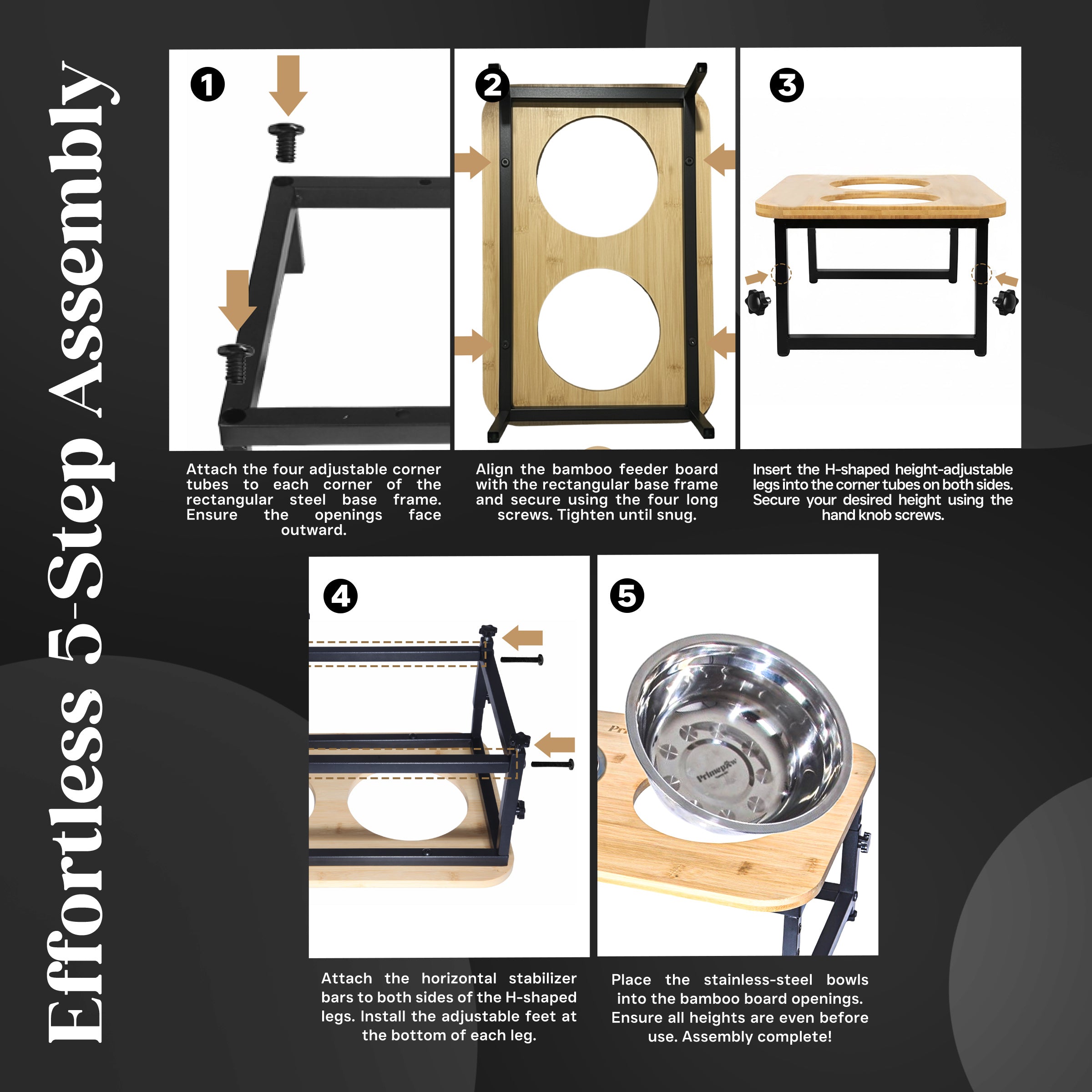 PrimePaw Naturals Elevated Dog Feeder