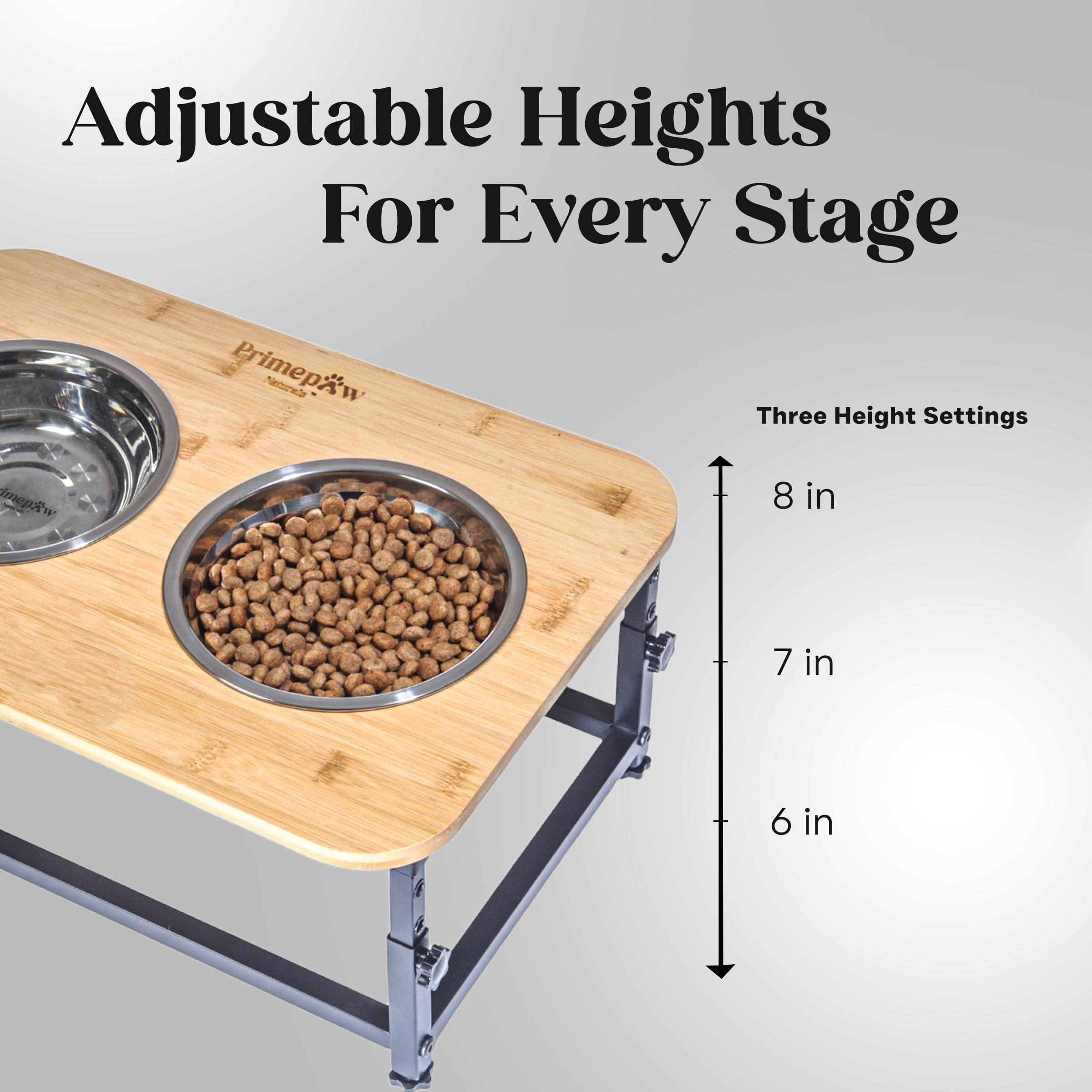 PrimePaw Naturals Elevated Dog Feeder